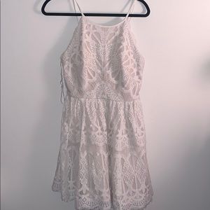 NWOT High-Neck Lace Cocktail Dress